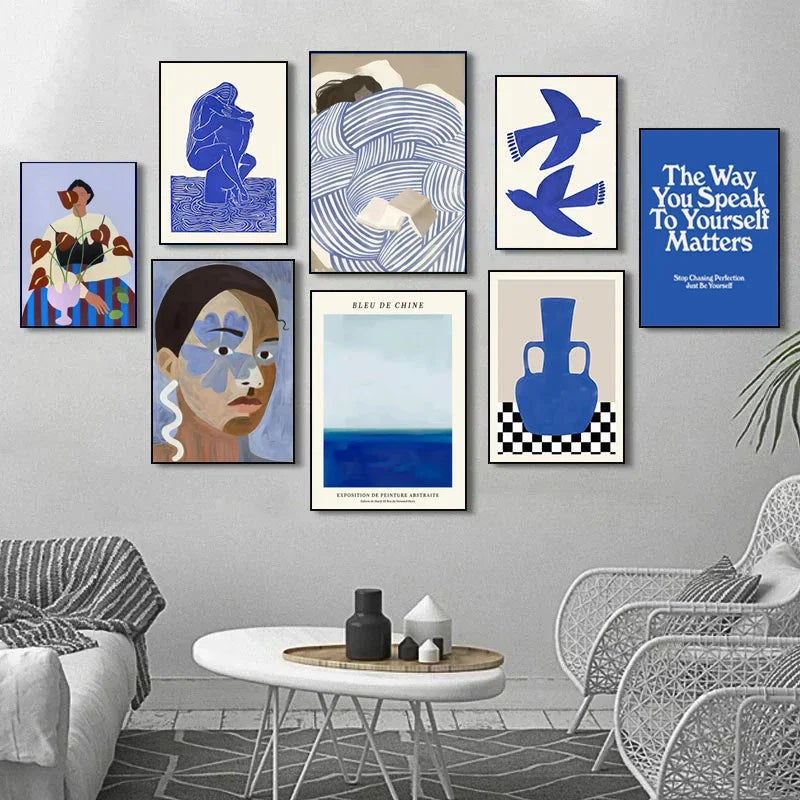 Affiche - Collection Bleu